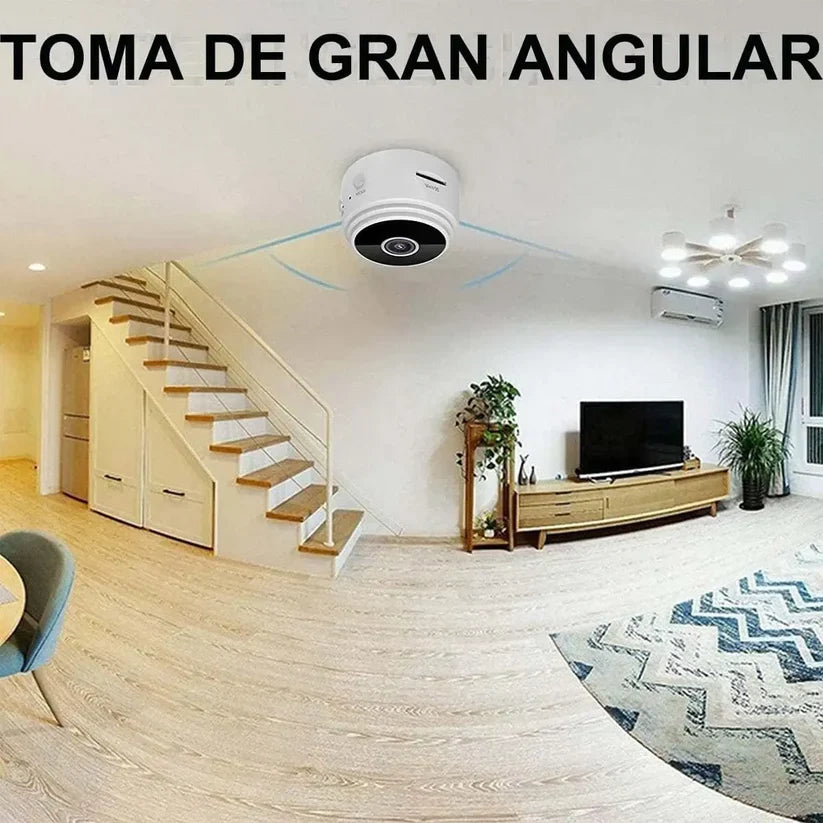 CÁMARA ESPÍA INALÁMBRICA ANGULAR MINI MAX©, Con WiFi y Grabación HD