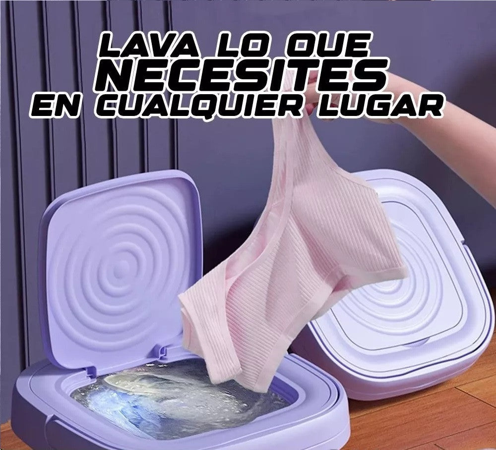 Mini Lavadora Portatil con Secado 🧼👕, Fácil de transportar