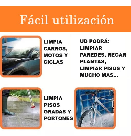 HIDROLAVADORA INALAMBRICA DE ALTA PRESION CON DOS BATERIAS + MALETIN GRATIS