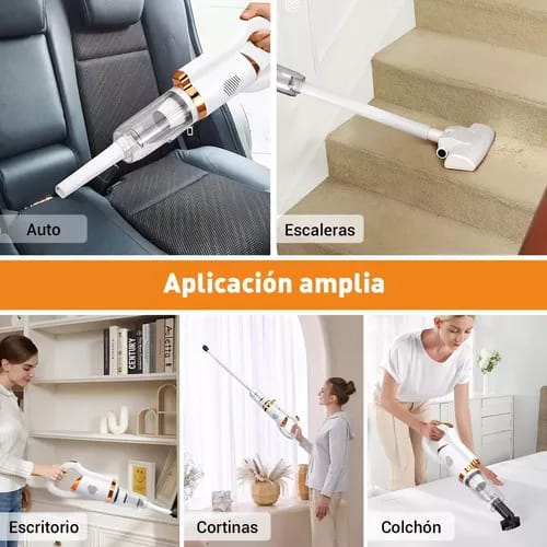 Aspiradora Inalámbrica 3 en 1, Potencia y Limpieza Total ✨ 