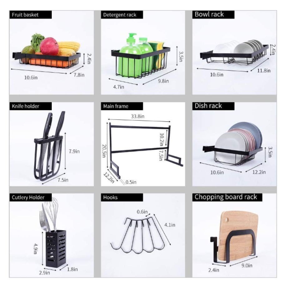 Escurridor de Platos MaxxKitchen™, estética moderna 