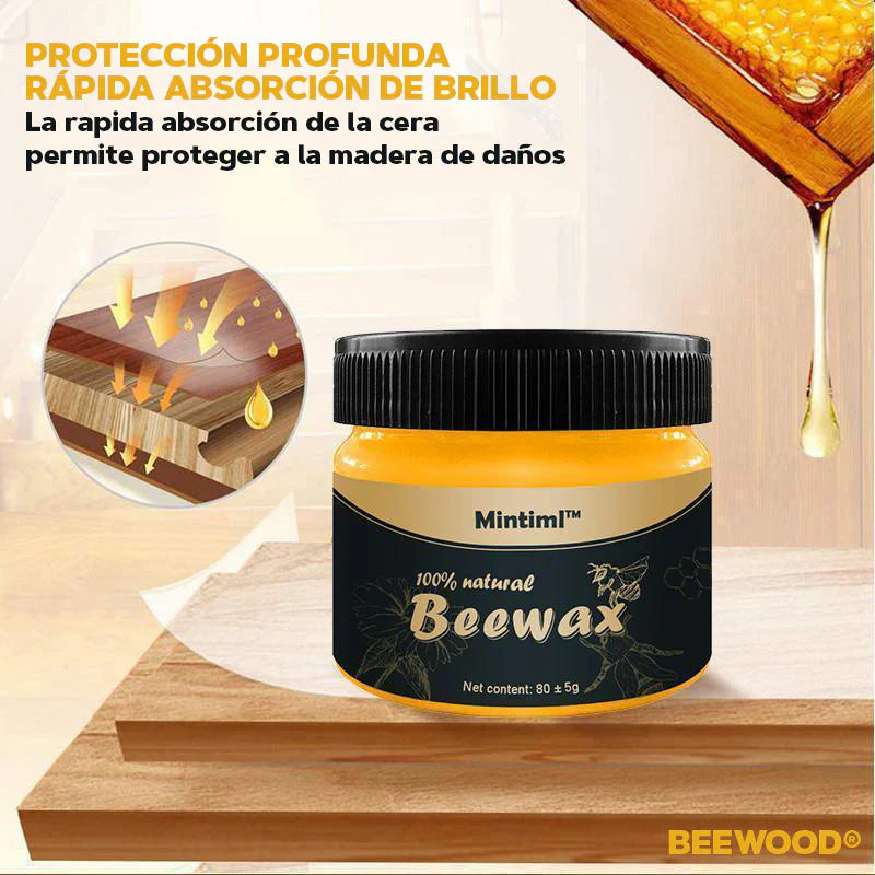 Cera reparadora para Muebles y Tapicerías 100% Natural, Beewax™
