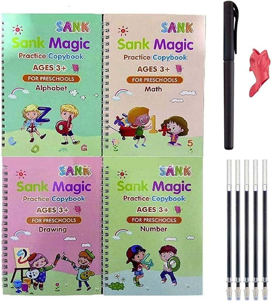 KIT DE CUADERNOS DE CALIGRAFÍA + LAPICERO MÁGICO, potencializa la escritura de tus hijos 