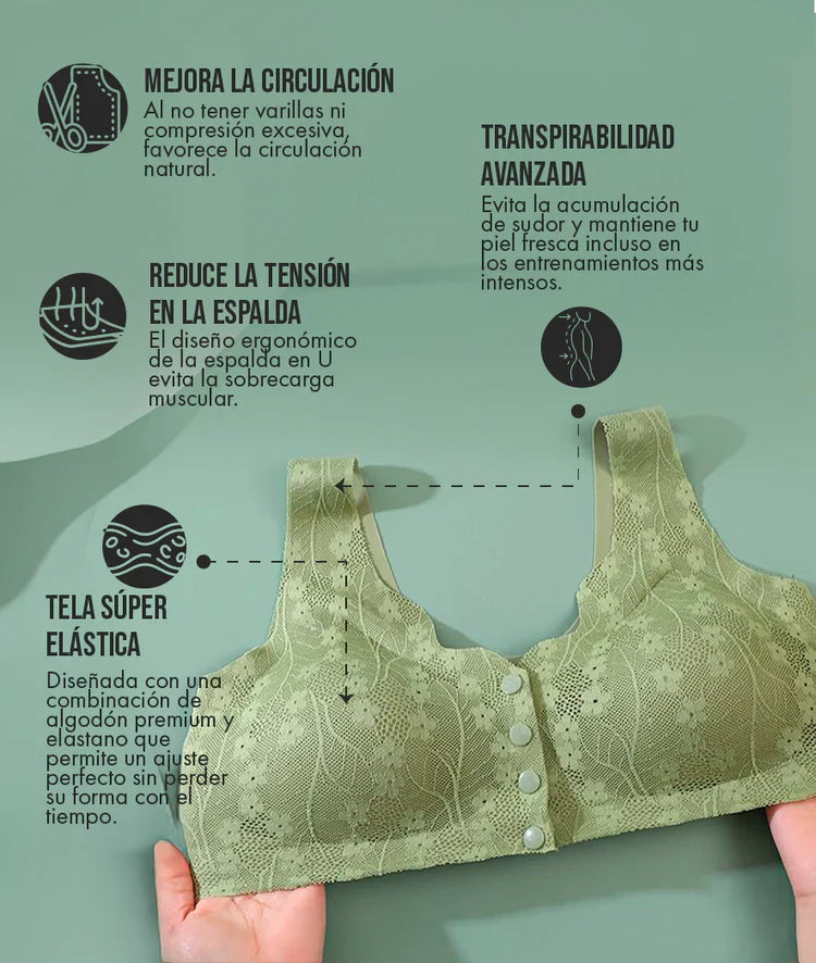 MAXX SUJETADOR DE BOTONES FRONTALES